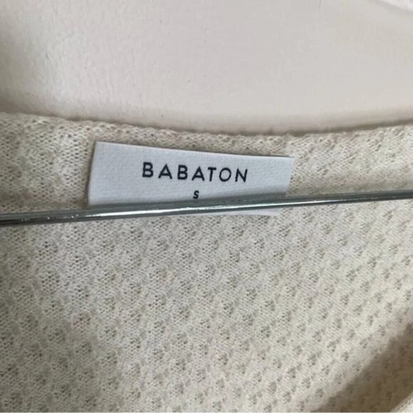 Babaton Lita Longsleeve Cropped V-neck Sweater S - Picture 7 of 9